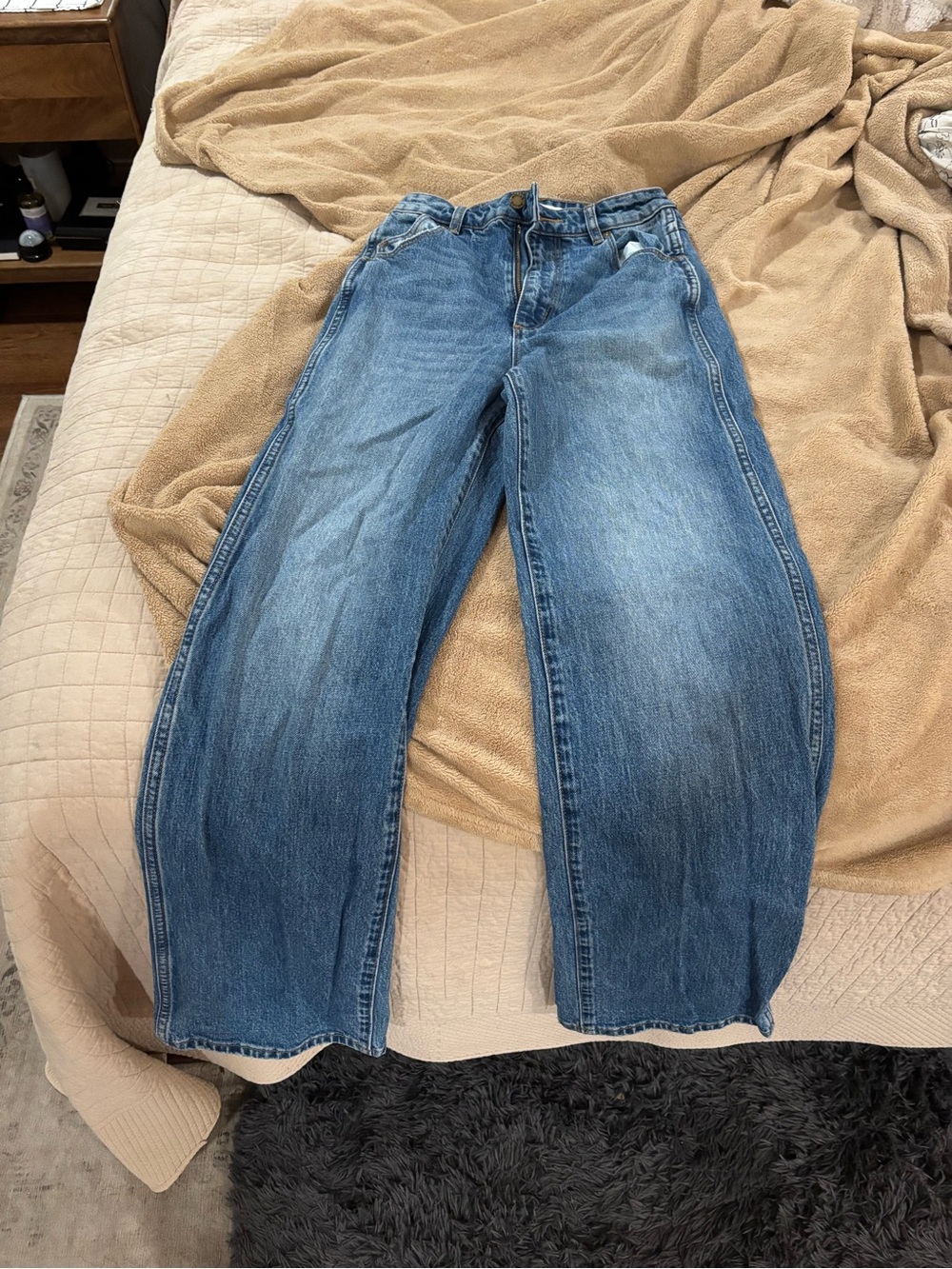 ROLLA'S Boyfriend Jeans in Medium Blue Wash